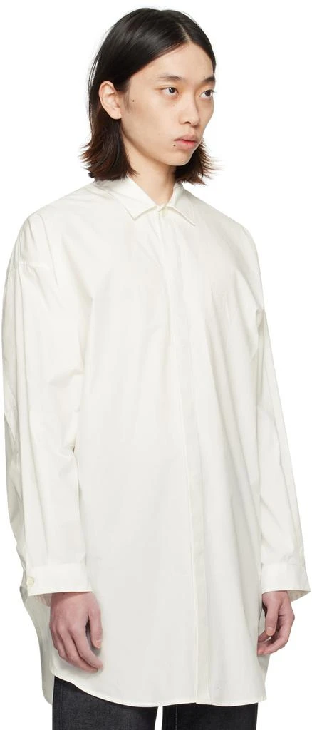 SUNNEI Off-White Spread Collar Shirt 2