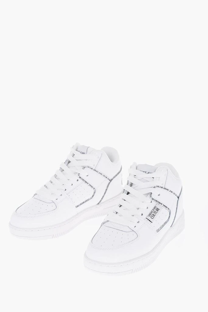 Versace Versace JEANS COUTURE Leather MEYSSA Sneakers with Printed Contrasti 1