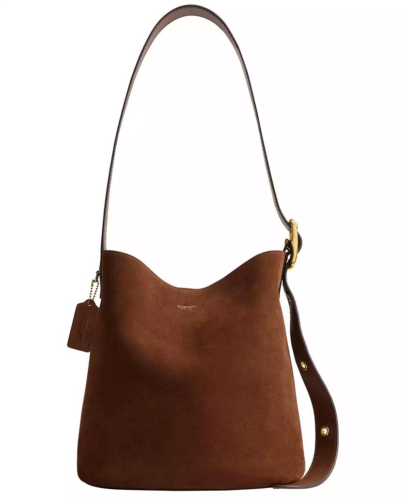 Coach Bleecker Medium Suede Bucket Bag