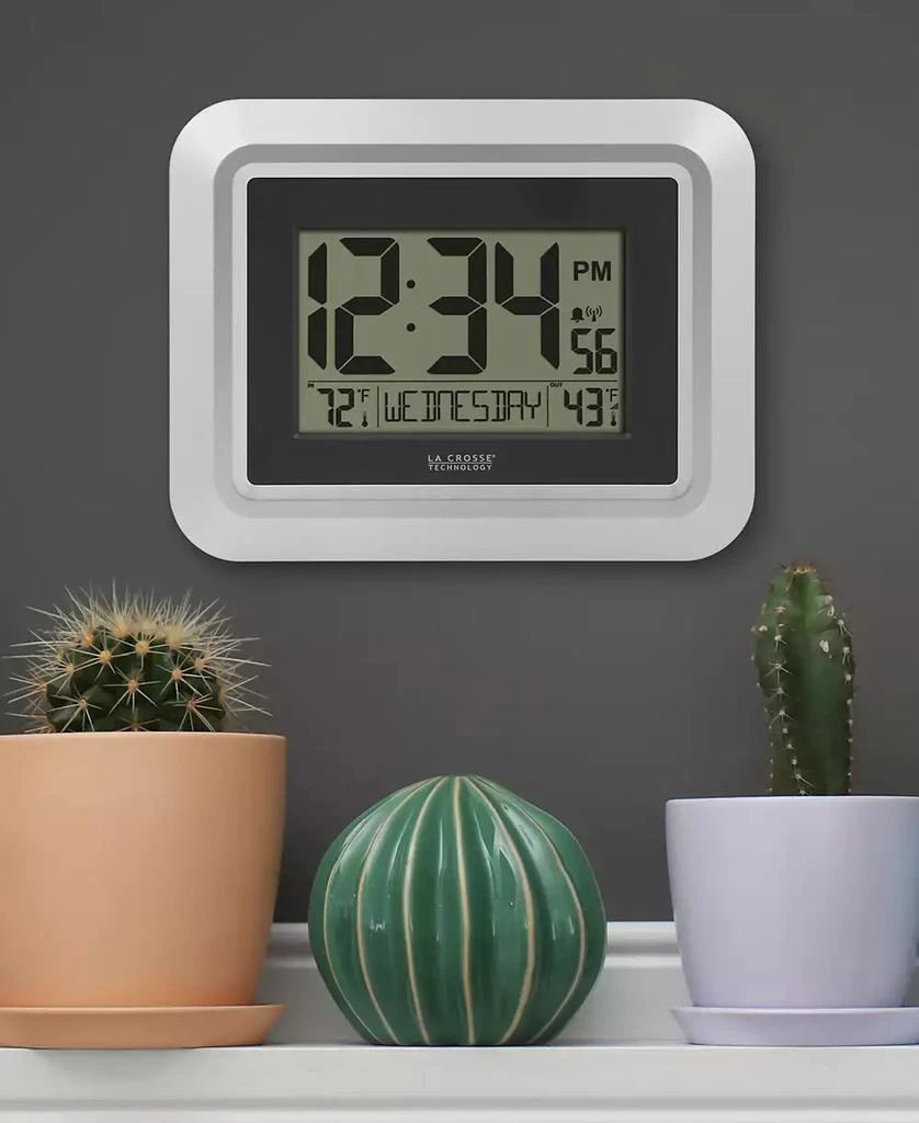 La Crosse Technology 513-1918S-INT Atomic Digital Wall Clock with Temperature 6