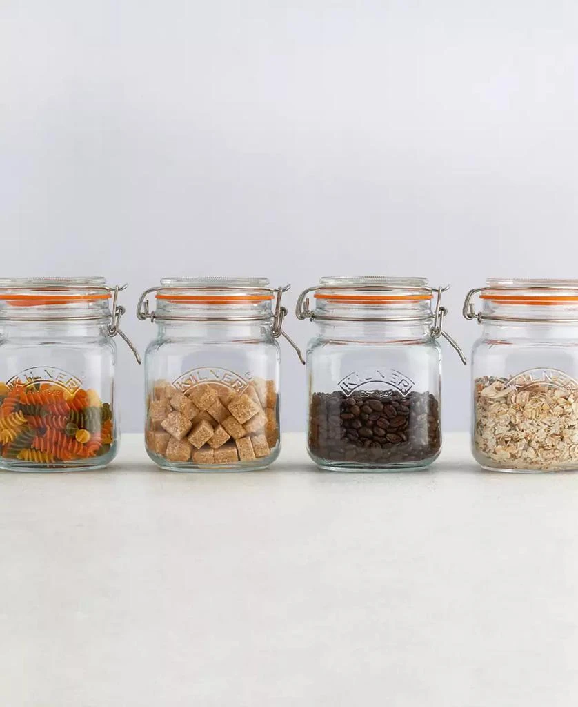 Kilner Set of 3 Square Clip Top Jars 5