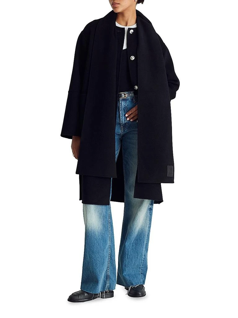 Dawn Levy Claude Wool-Blend Scarf Coat 2