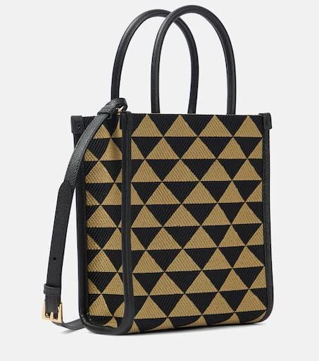 Prada Mini patterned jacquard tote bag 4