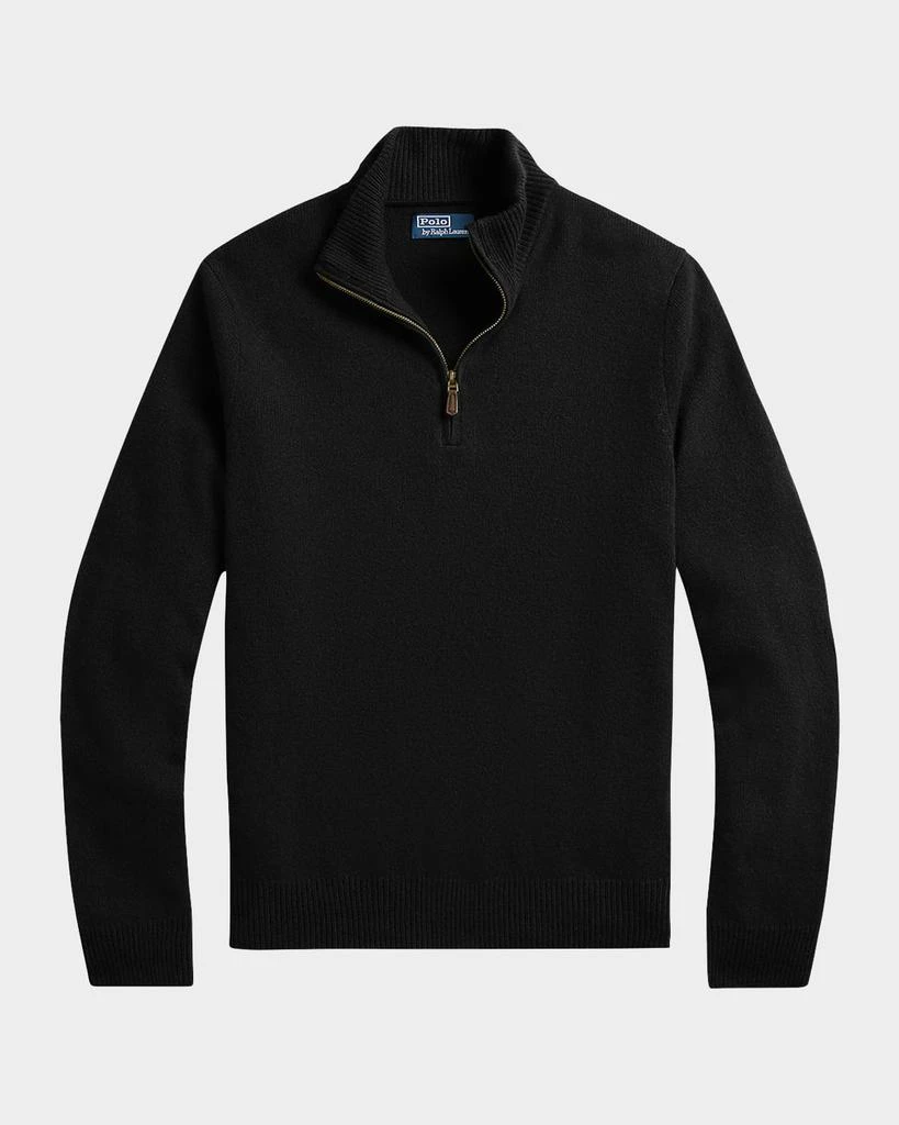 Ralph Lauren Men's Wool Quarter-Zip Sweater 1