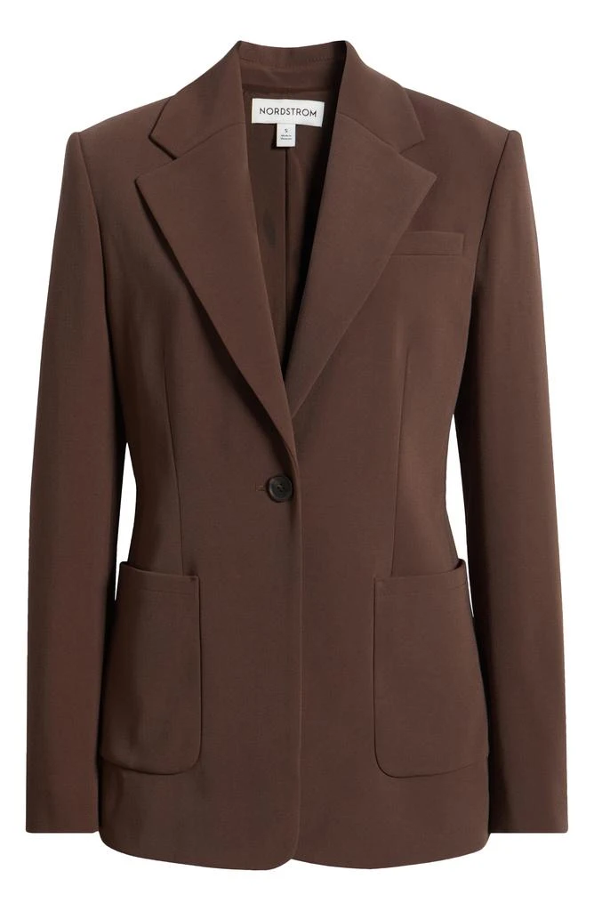 Nordstrom Classic One-Button Blazer 7