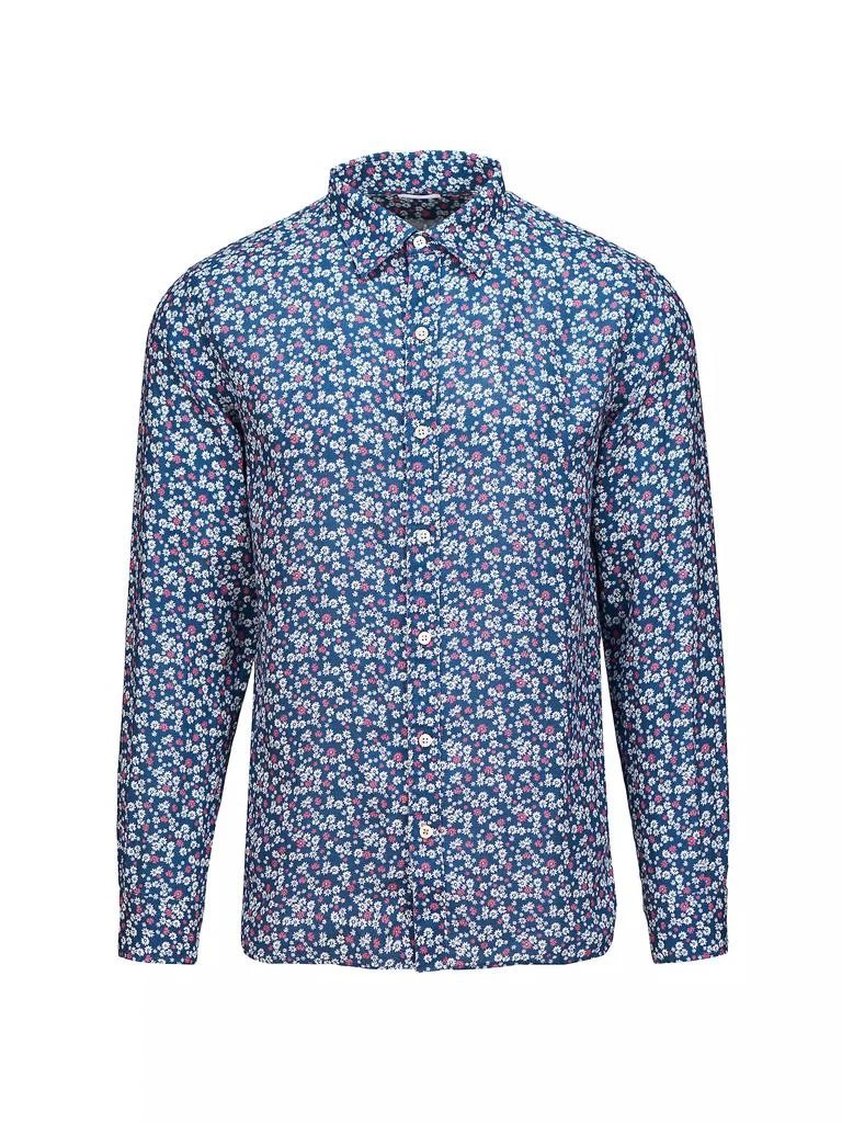 Swims Amalfi Floral Linen Long-Sleeve Shirt 1