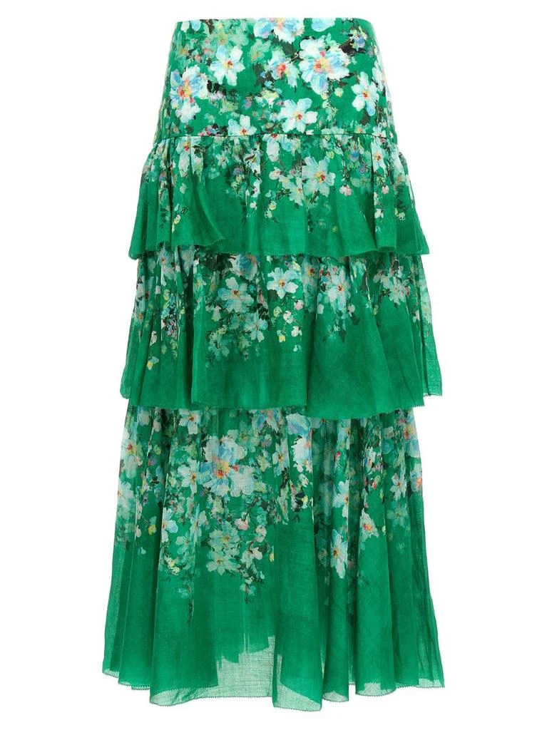 Zimmermann Zimmermann 'Everley Tiered Midi' Skirt 1