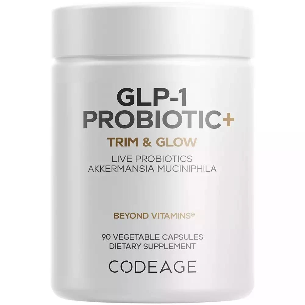 Codeage GLP-1 Probiotic+ - Live Probiotics Akkermansia, Clostridium, Bifidobacterium, Chicory Inulin Probiotic, Prebiotics
Postbiotics 90 Capsules