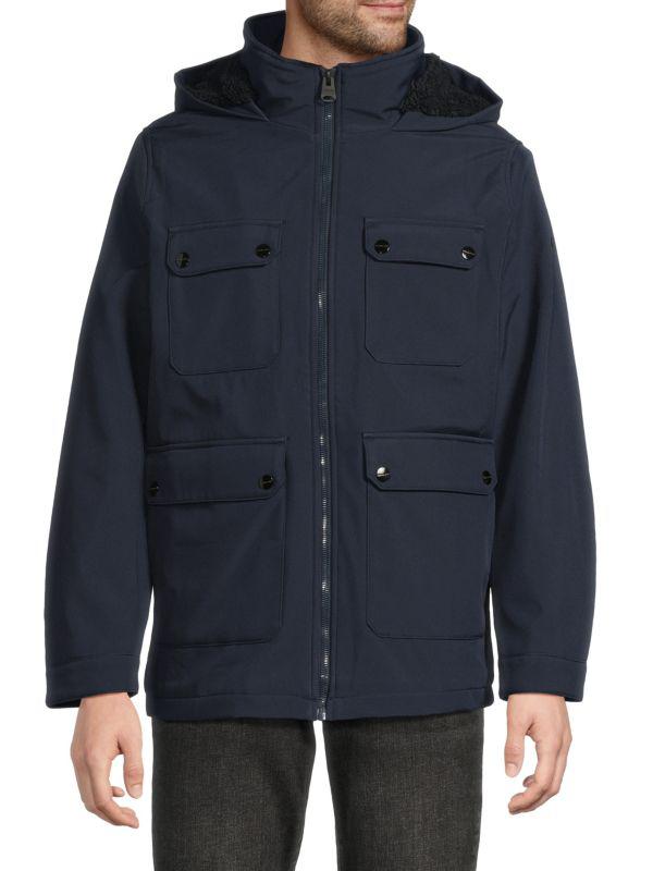 Michael Kors Stand Collar Hood Coat