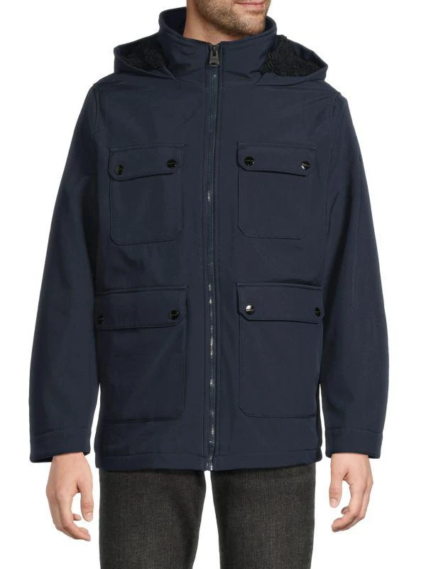 Michael Kors Stand Collar Hood Coat 1