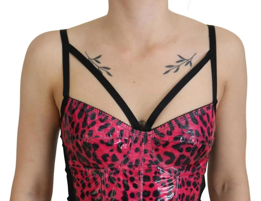Dolce & Gabbana Leopard Print Bustier Corset Women's Top 4