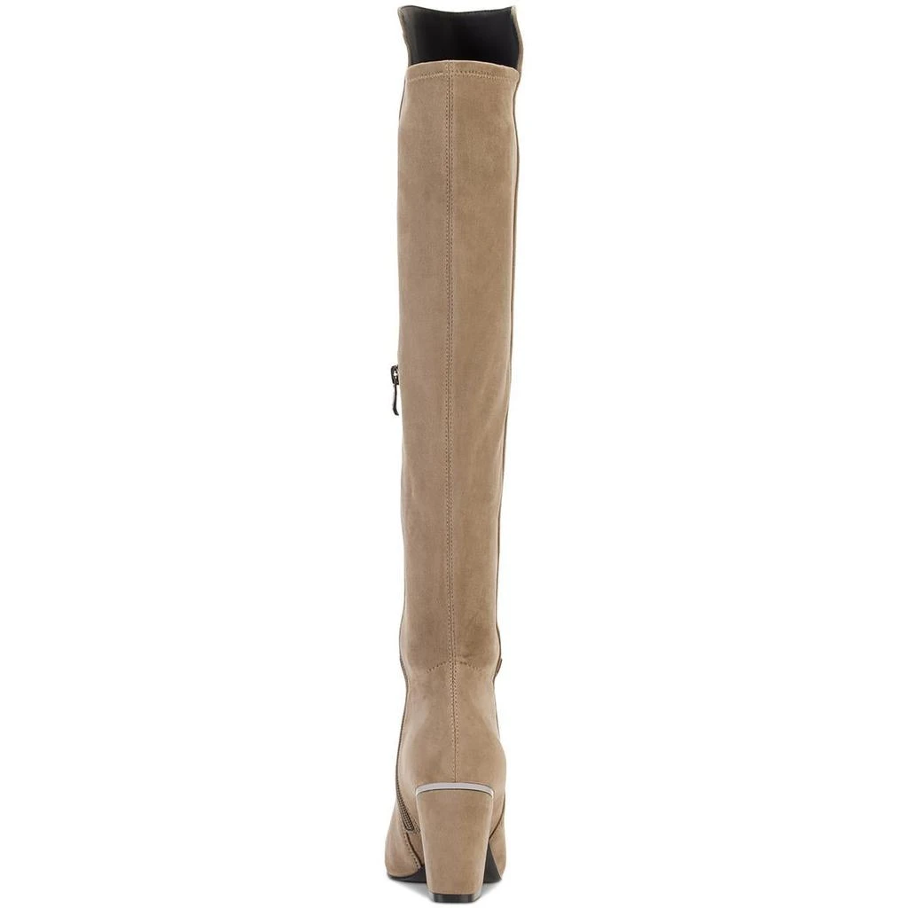 DKNY Cilli Womens Microsuede Block Heel Knee-High Boots 3