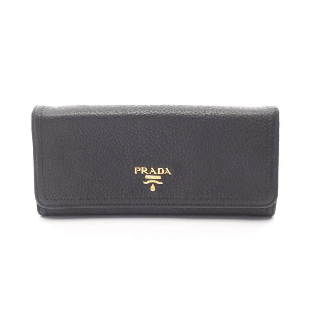 Prada Leather Long Wallet (Bi-Fold) (Pre-Owned)