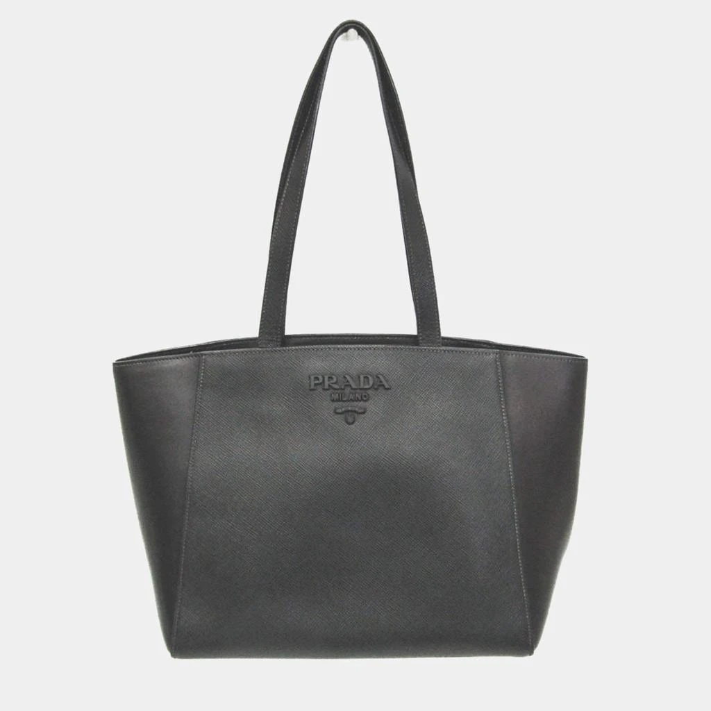 Prada Prada Black Saffiano Leather Tote Bag 1