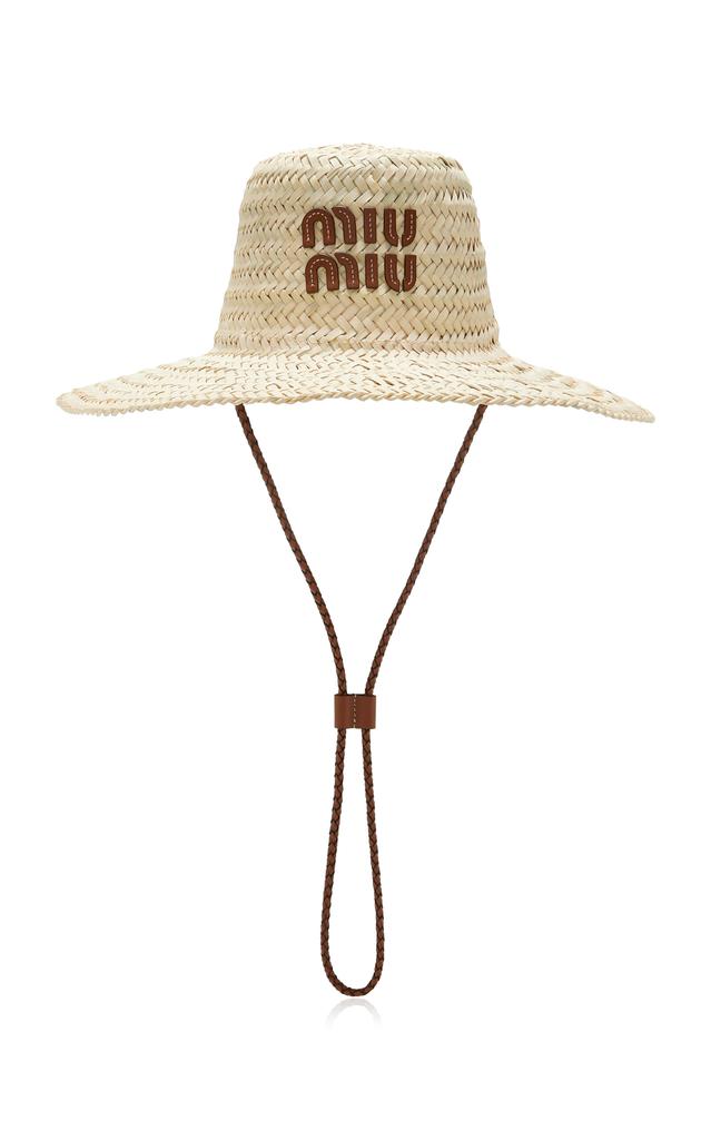 Miu Miu Miu Miu - Straw Sun Hat - Neutral - OS - Moda Operandi