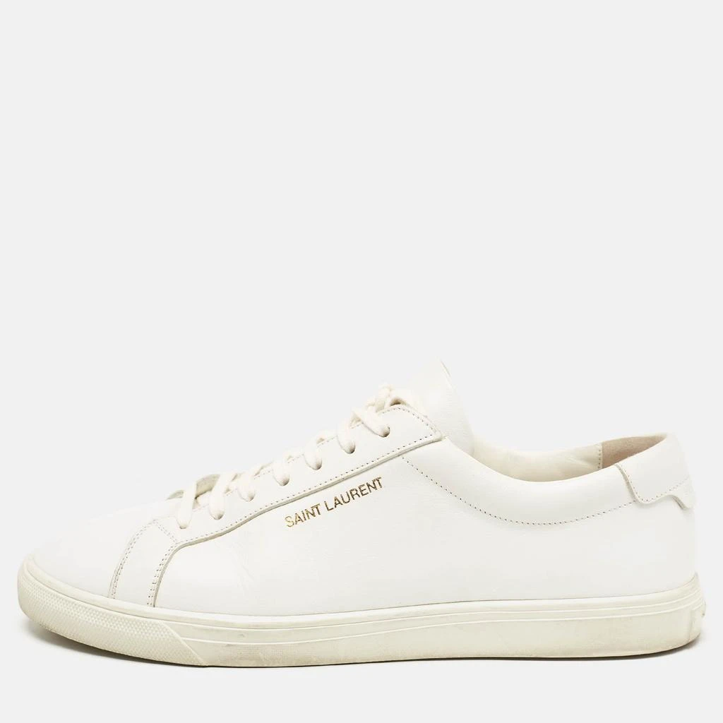 Yves Saint Laurent Saint Laurent White Leather Court Classic Sneakers Size 39 1