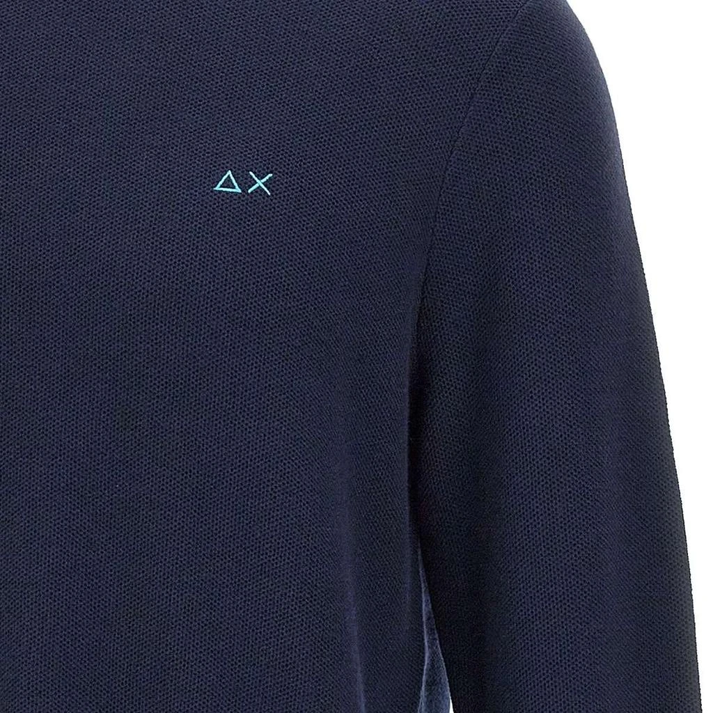 SUN 68 Sun 68 Logo Embroidered Crewneck Knitted Jumper 4