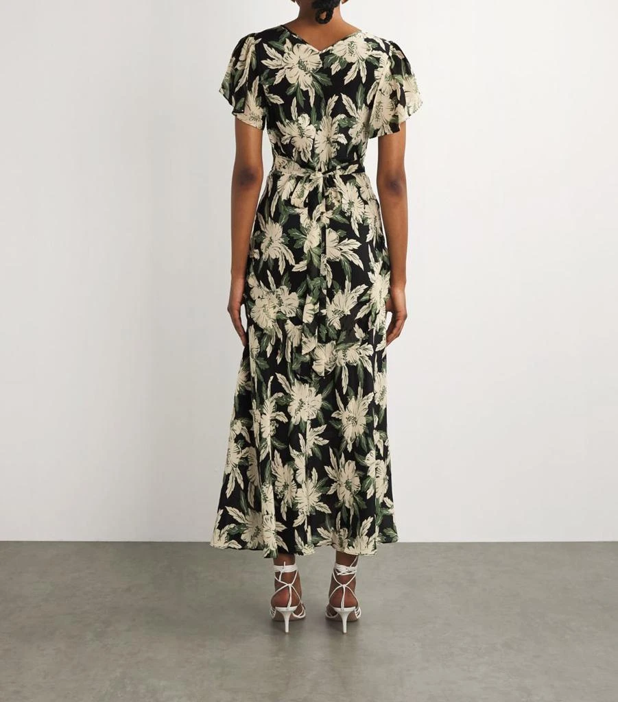 Rixo Hibiscus Print Evie Midi Dress 3