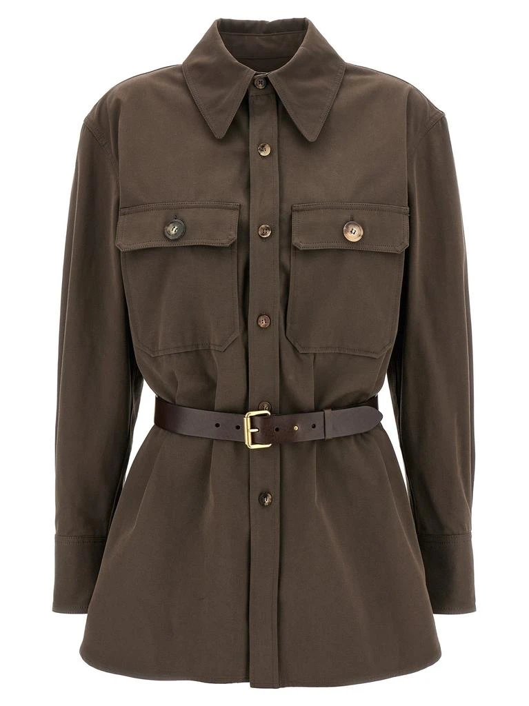 Yves Saint Laurent Saint Laurent Saharienne Belted Overshirt 1