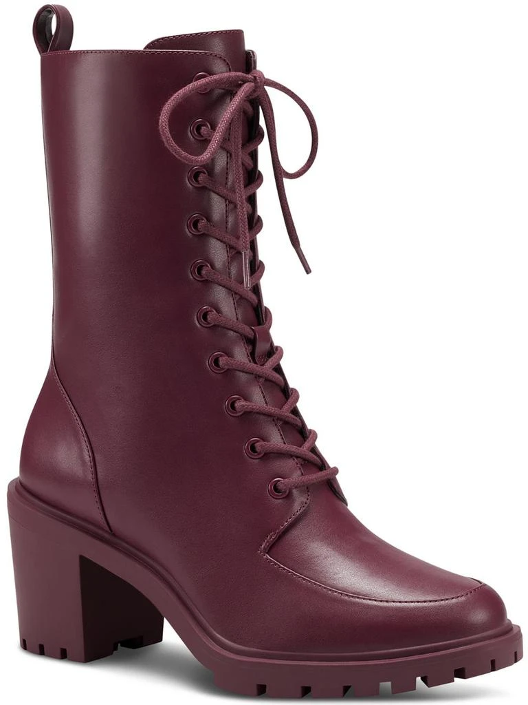 Alfani Blaire Womens Lace Up Lug Sole Booties 1