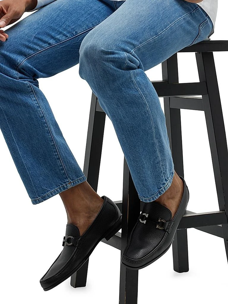 Salvatore Ferragamo Grandioso Gancini Leather Loafers  display picture 3