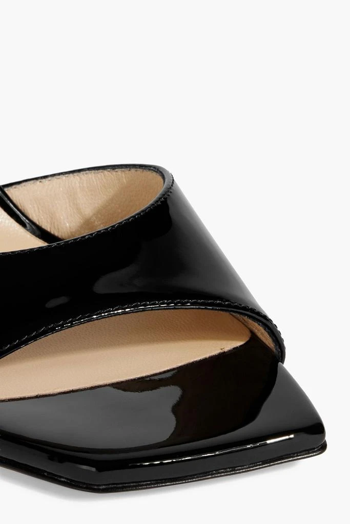 Jimmy Choo Brien 85 patent-leather wedge sandals 4