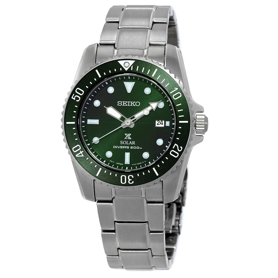Seiko Prospex Solar Green Dial Men's Watch SNE583 1