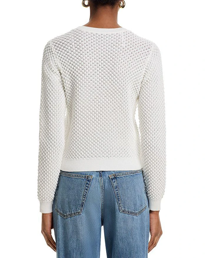 AQUA Long Sleeve Popcorn Stitch Sweater - Exclusive 3