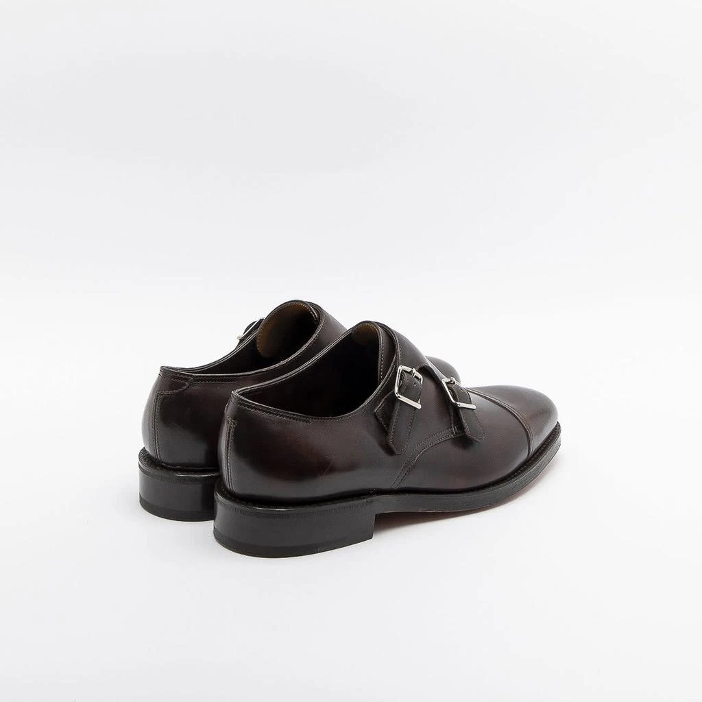 John Lobb William Dark Brown Museum Calf Monk Strap Shoe (fitting E) 3