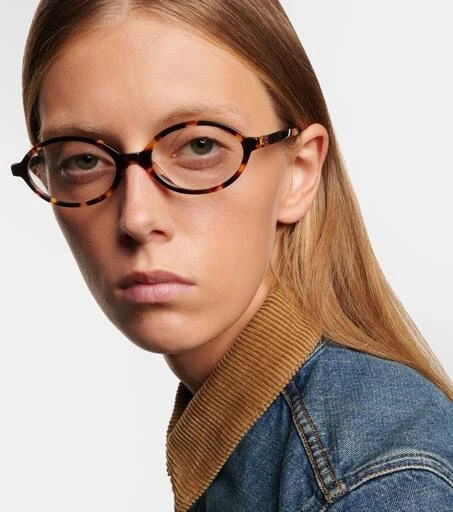 Miu Miu Tortoiseshell oval glasses 3