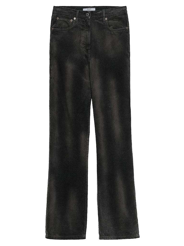 Prada Five-Pocket Velvet Denim Jeans - Pants - Free Shipping