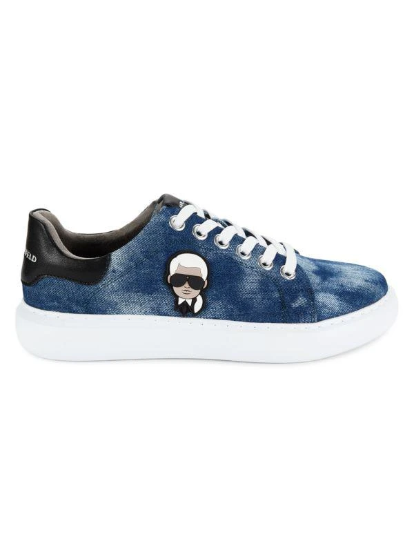 Karl Lagerfeld Paris Faded Denim Sneakers 1