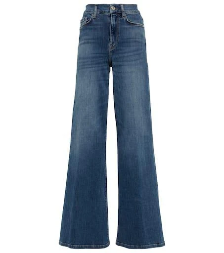 FRAME Le Palazzo high-rise wide-leg jeans 1