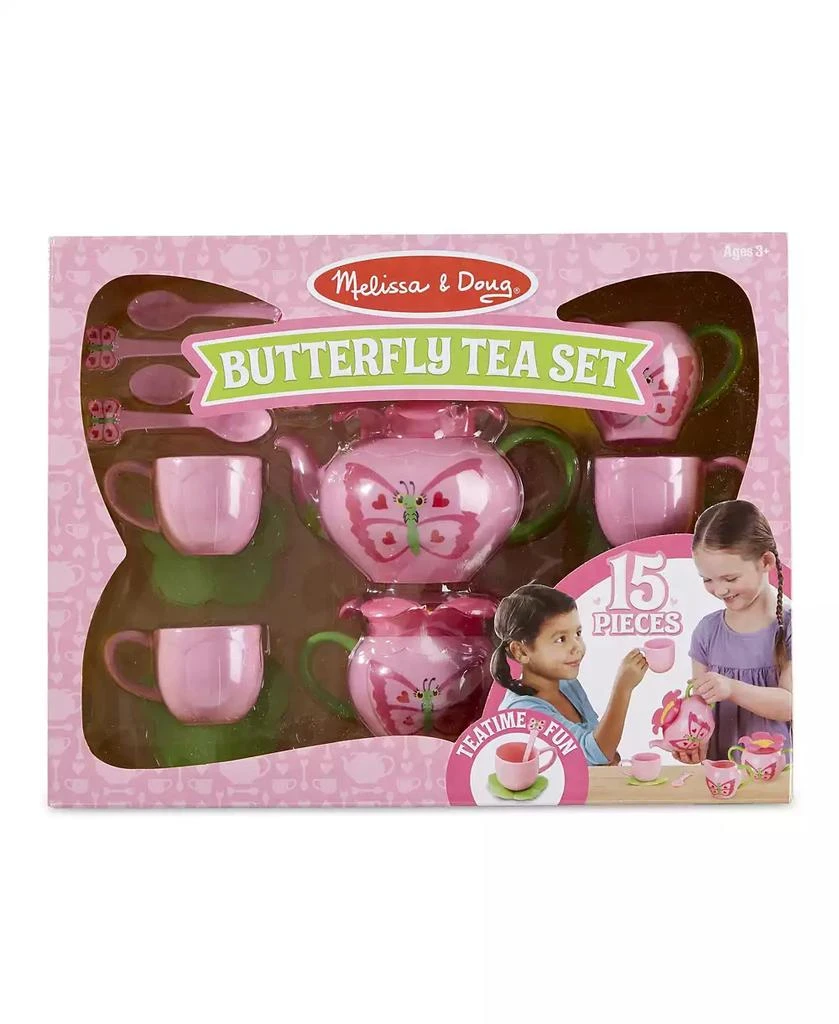 Melissa & Doug Melissa & Doug Butterfly Tea Set (15 pcs) - Play Food Accessories 2