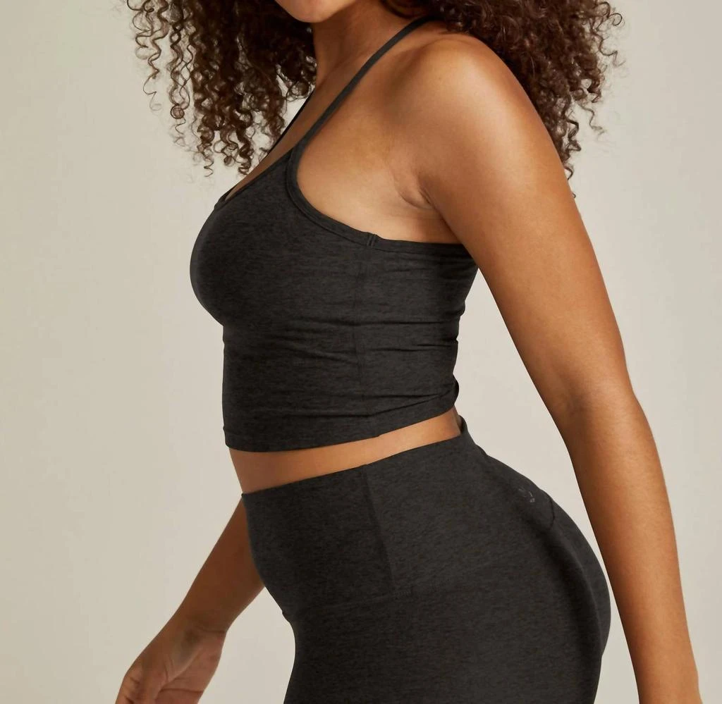 Beyond yoga Spacedye Slim Racerback Cropped Tank Top In Darkest Night 2