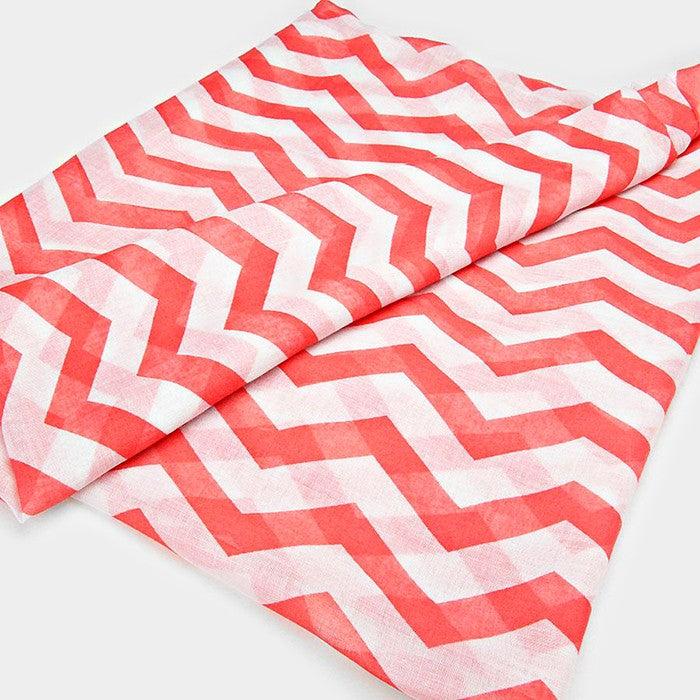 FASHNZFAB Chevron Pattern Infinity Scarf