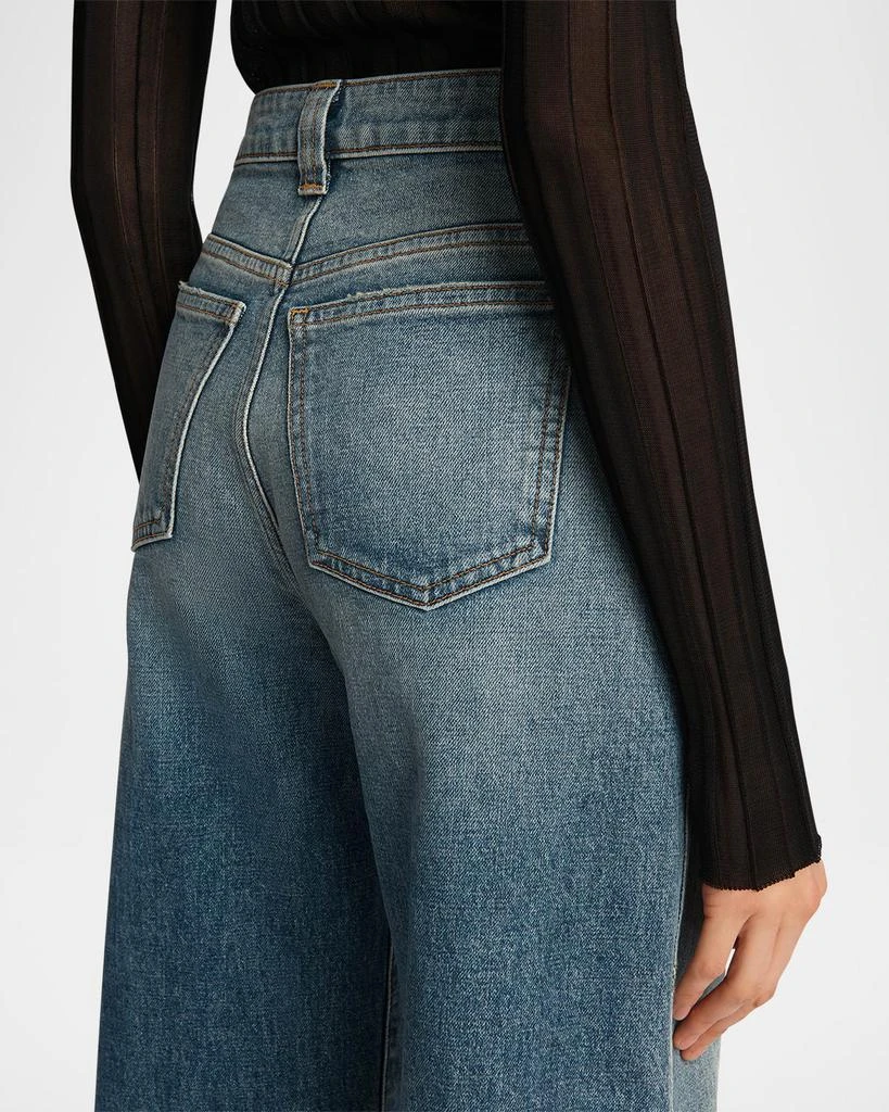 Khaite Dane High-Rise Flared Jeans 6