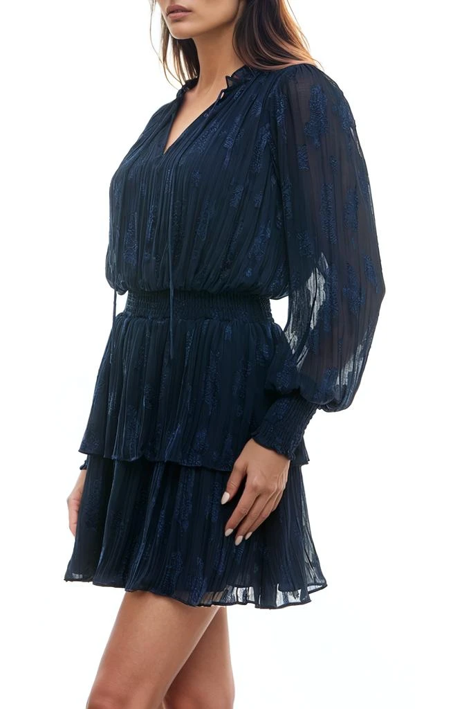 Socialite Smocked Tiered Ruffle Long Sleeve Minidress 3