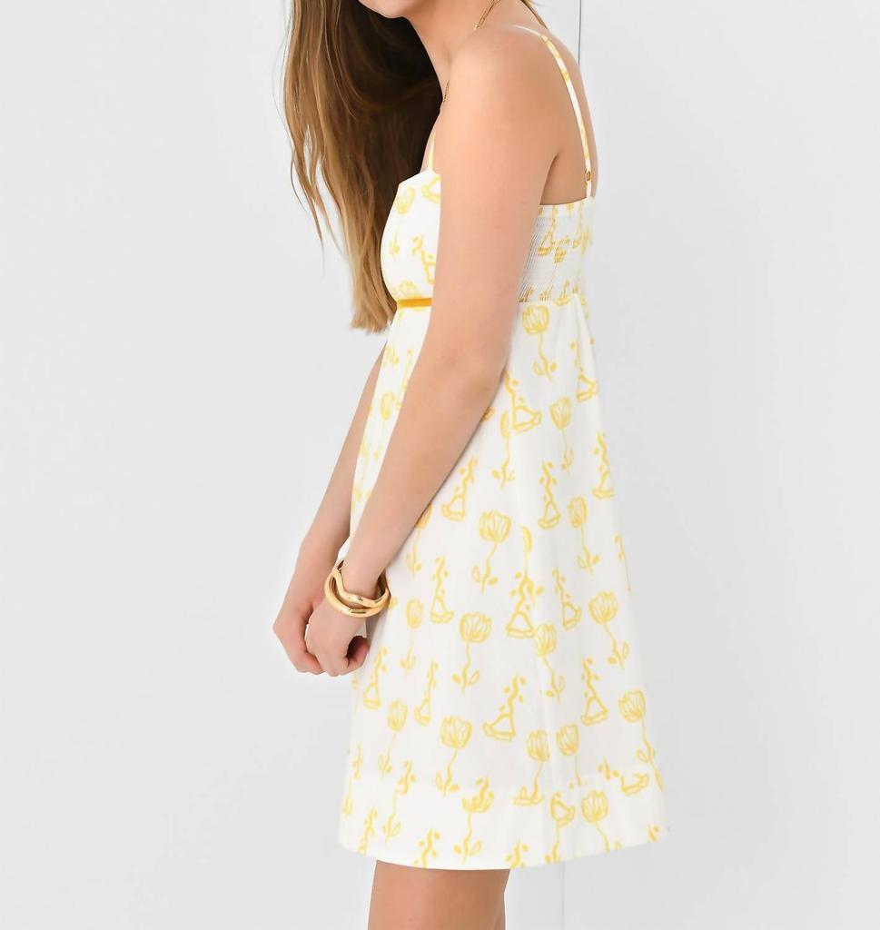 De Loreta Cruz Dress In Trigo Amarillo