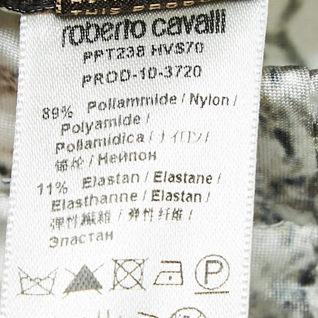 Roberto Cavalli Roberto Cavalli Multicolor Snake Print Jersey Leggings L 5