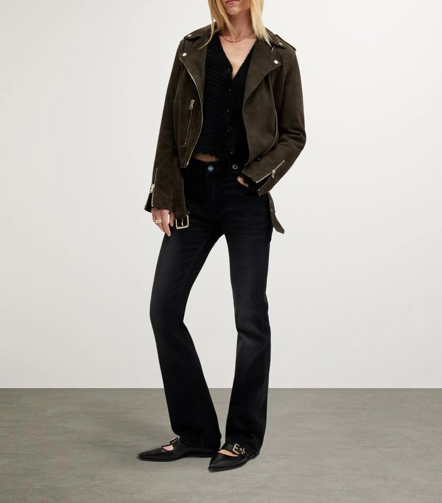 ALL SAINTS Suede Balfern Biker Jacket 3