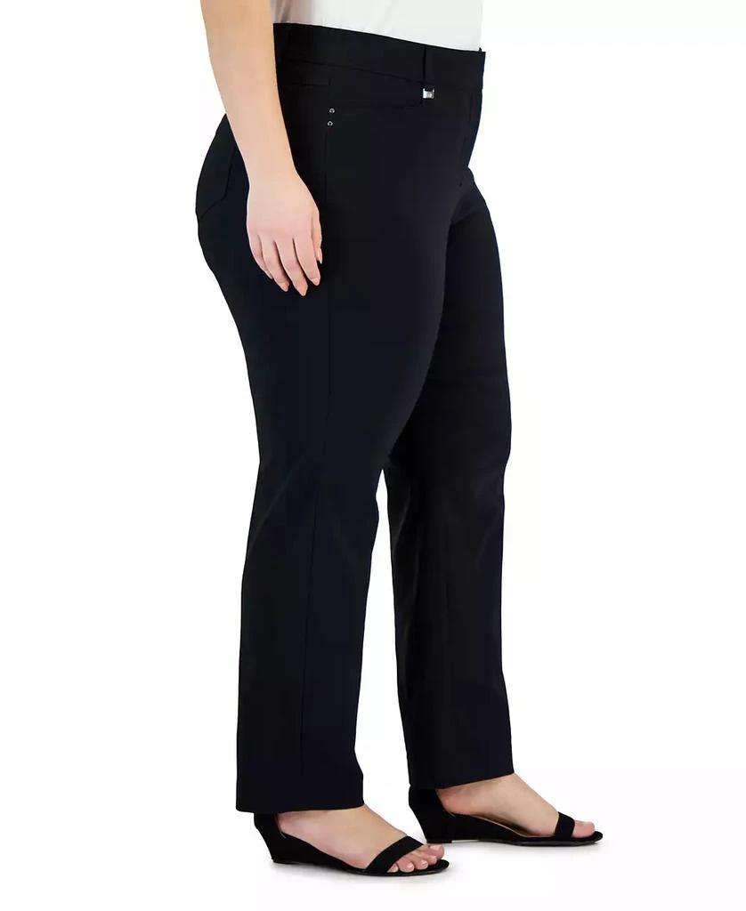 JM Collection Women's Slim-Leg Curvy-Fit Pants, 2PS - 28W, Created for Macy's 3