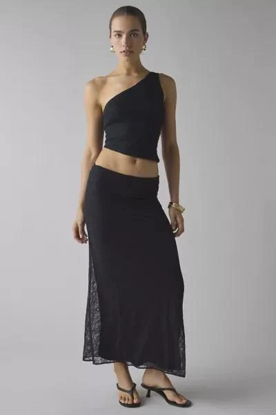 Urban Outfitters UO Harlow Lace Asymmetrical One-Shoulder Crop Top 2