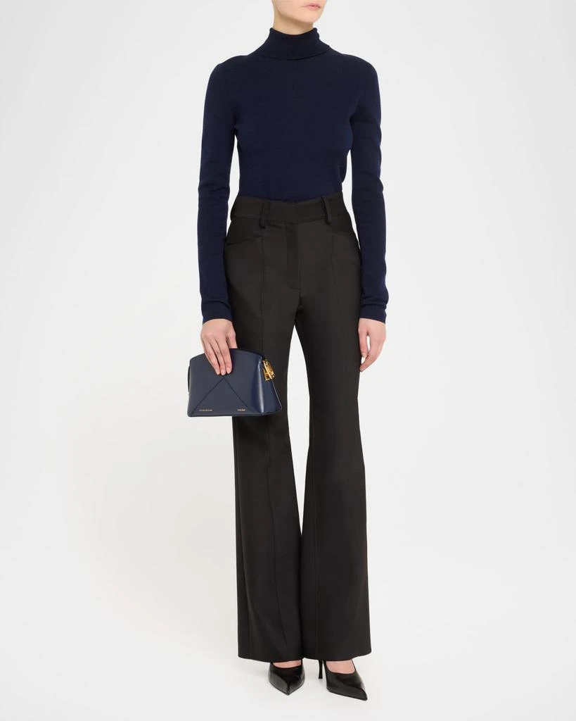Victoria Beckham The Victoria Zip Leather Crossbody Bag 6