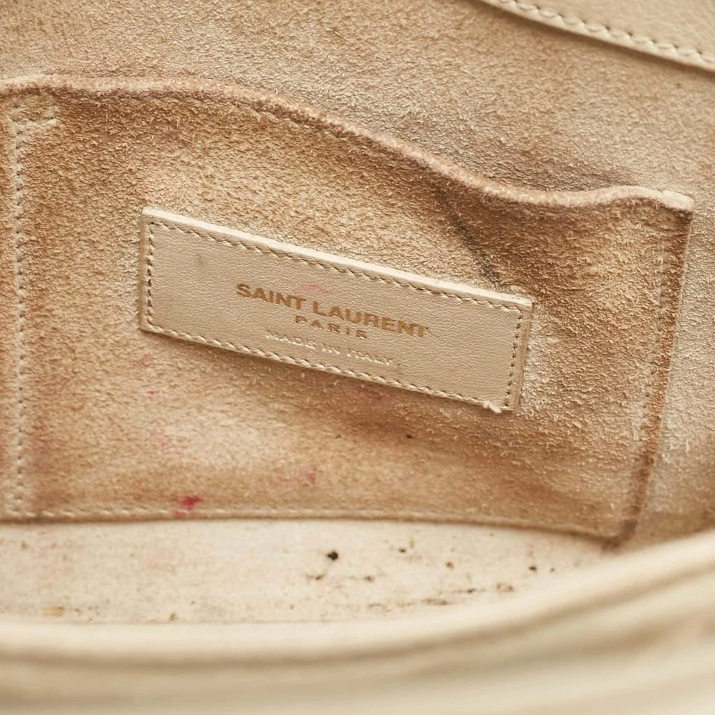 Yves Saint Laurent Saint Laurent Cream Leather Nano Classic Sac De Jour Tote 22