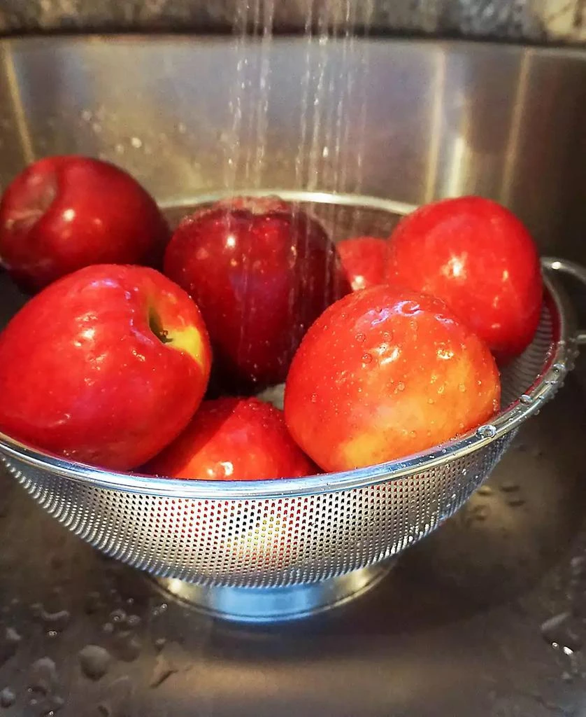 RSVP International Endurance Precision Pierced Stainless Steel 5 Quart Colander 10