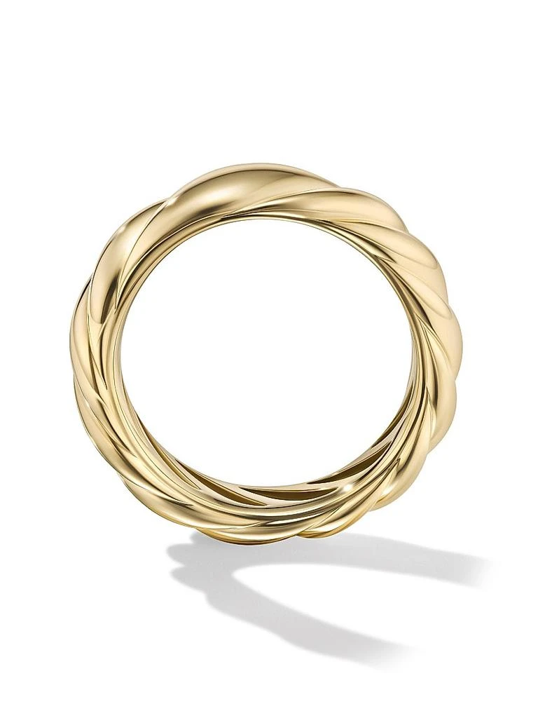 David Yurman Sculpted Cable Band Ring In 18K Yellow Gold 2