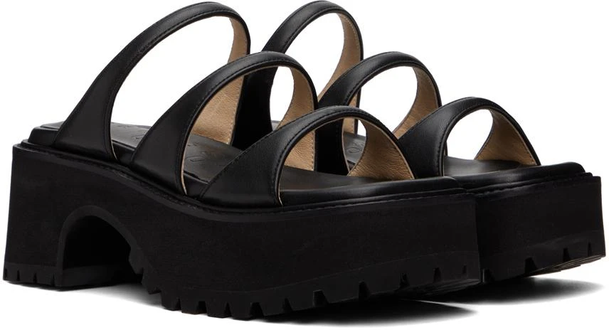 Marge Sherwood Black Platform Sandals 4