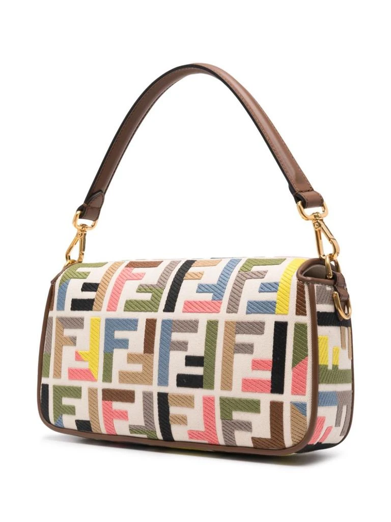 Fendi FENDI - Baguette Embroidered Canvas Shoulder Bag 3