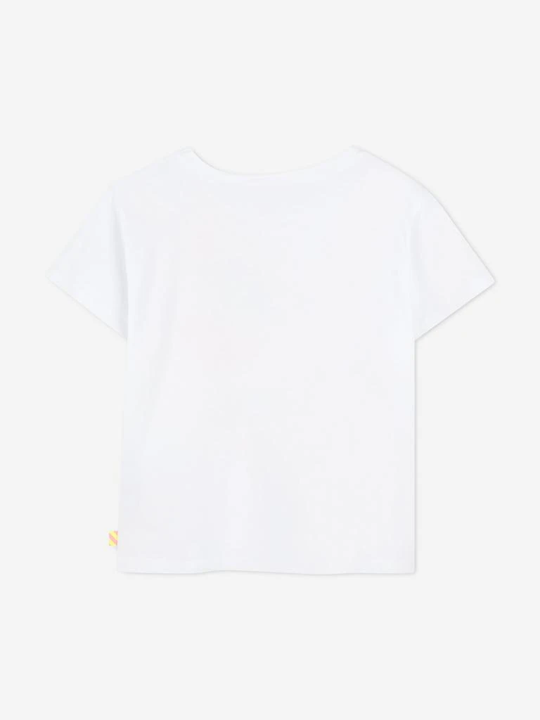 Billieblush Girls Sequin Popcorn T-Shirt in White 3